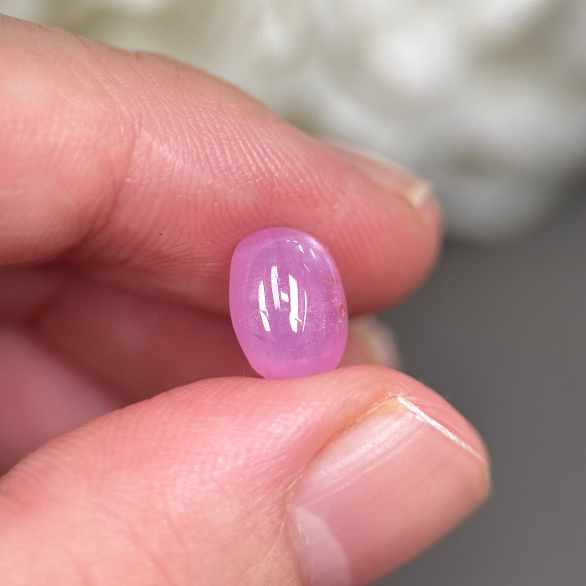 3,18ct Natural Pink Cacbochon Sapphire Viet Nam. No Treatment Sapphire Luc Yen.