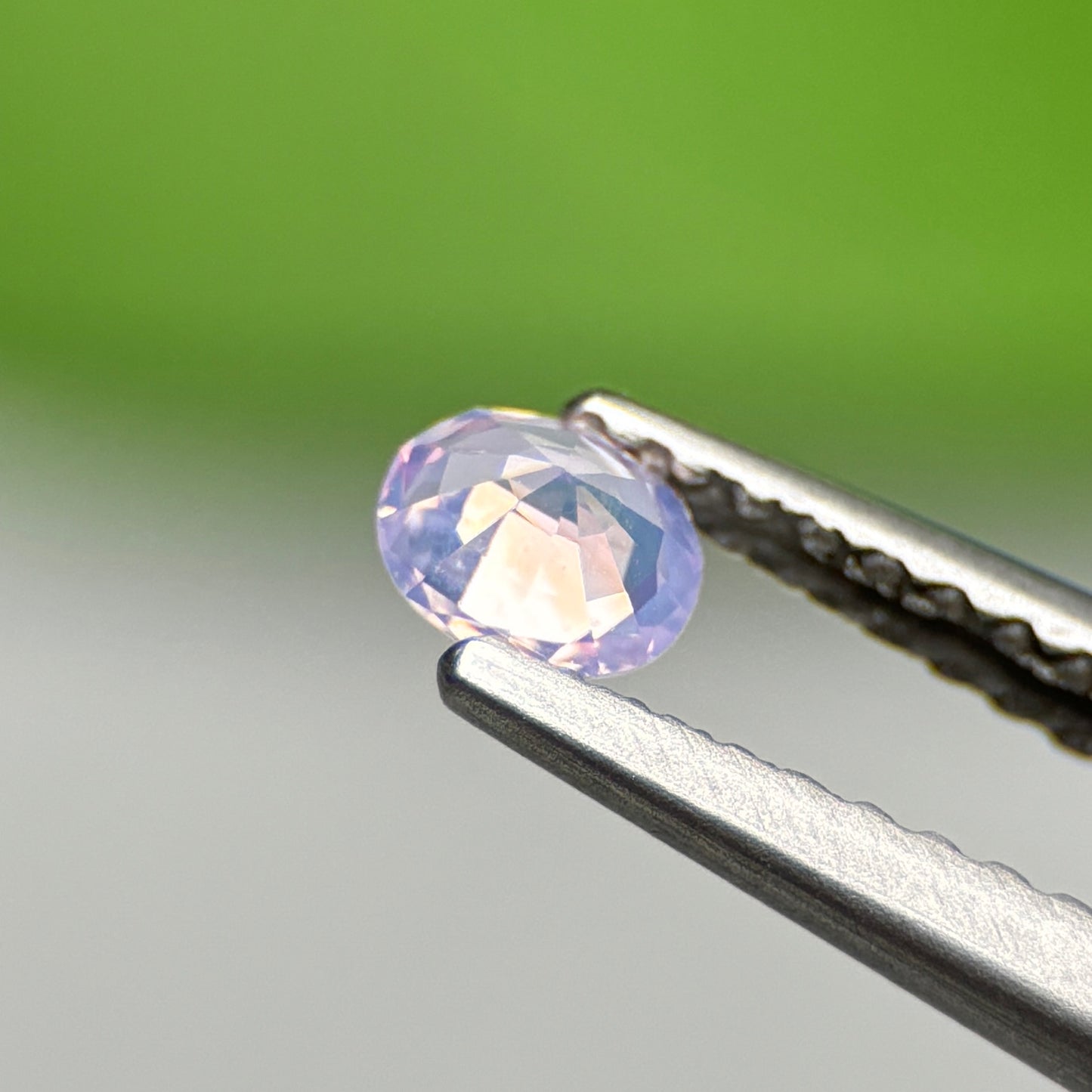 0.52 ct Natural Lite Purple Sapphire Vietnam. Cushion Shape.