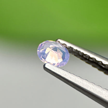 0.52 ct Natural Lite Purple Sapphire Vietnam. Cushion Shape.