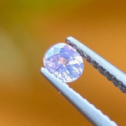 0.22 ct Natural White Silky Sapphire Vietnam. Cushion Shape. No treatment