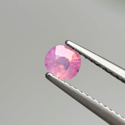 0.46 ct Natural Pink Milky Sapphire Vietnam. Cushion Shape.