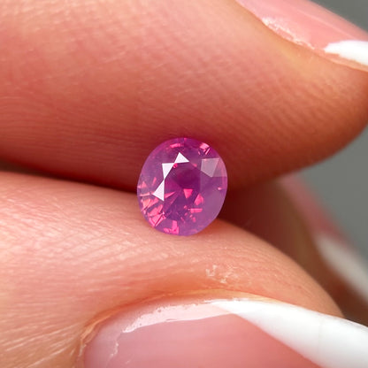 0.40ct Natural Milky Padparadscha Sapphire Vietnam