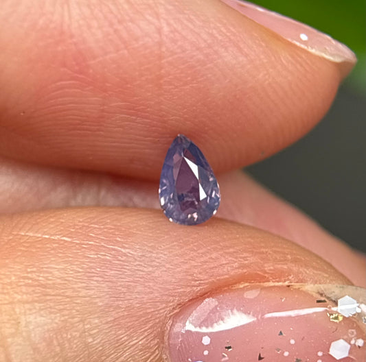 0.31ct Natural Pinkish Purple Milky Sapphire Vietnam.