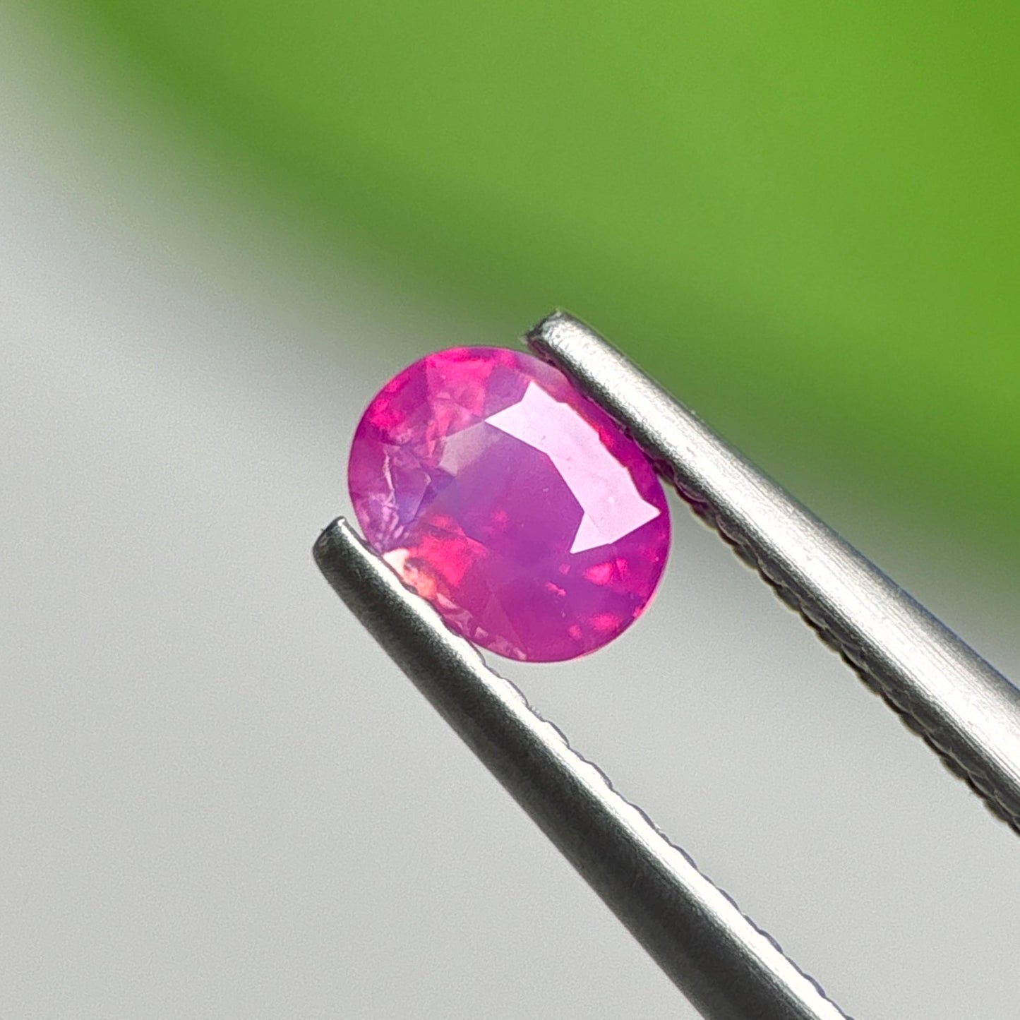 0.49 ct Natural Pink Milky Sapphire Vietnam. Cushion Shape.