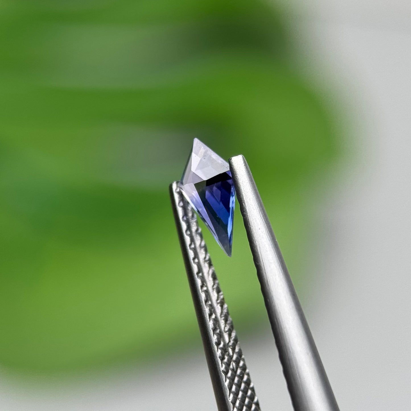 0.32 ct Natural Blue Milky Sapphire Vietnam. Freeform. No Treatment.
