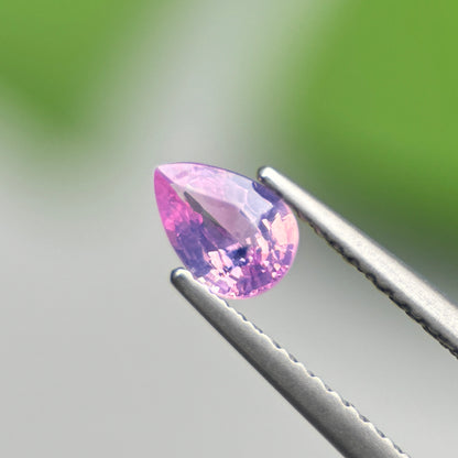 0.60 ct Natural Pink Sapphire Vietnam. Pear Shape.