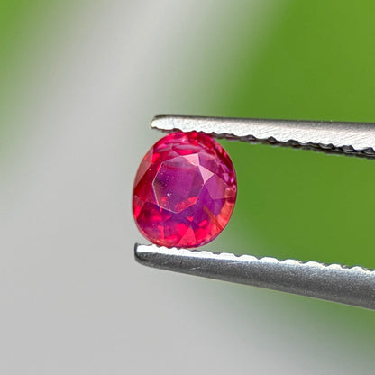 0.59 ct Natural Pink Milky Sapphire Vietnam. Cushion Shape. No Treatment.