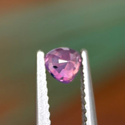 0.33 ct Natural Pink Sapphire Vietnam. Triangle Shape. No Treatment.