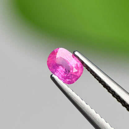0.37 ct Natural Pink Milky Sapphire Vietnam. Cushion Shape.