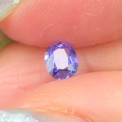 0,37ct Natural Purple Sapphire Vietnam. Cushion Shape. No Treatment Sapphire Luc Yen.