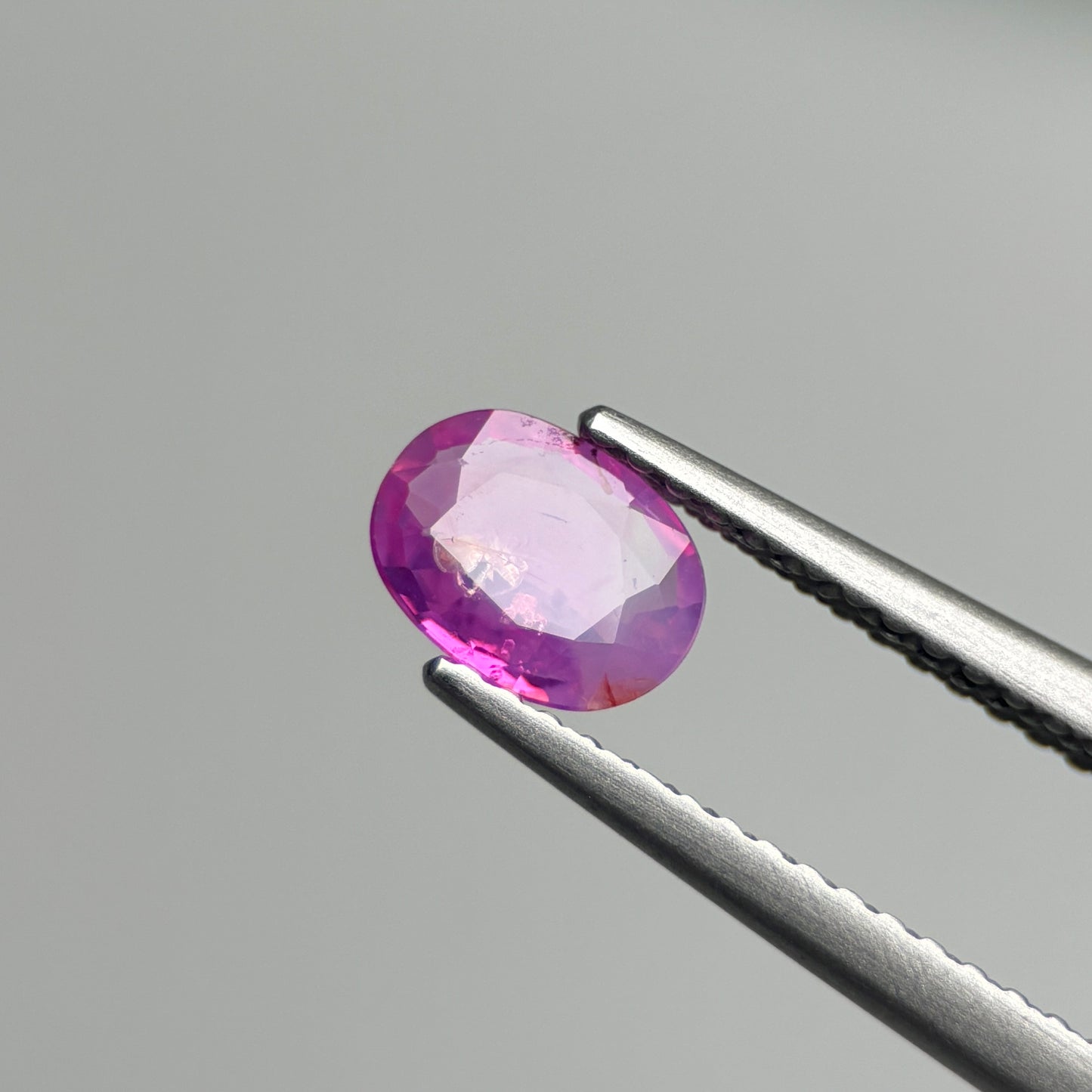 0.58 ct Natural Pink Milky Sapphire Vietnam. Cushion Shape.