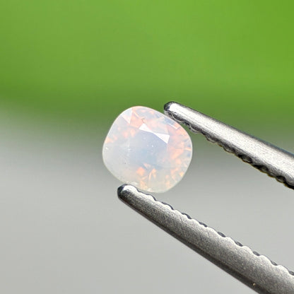0.33 ct Natural White Milky Sapphire Vietnam. Cushion Shape.