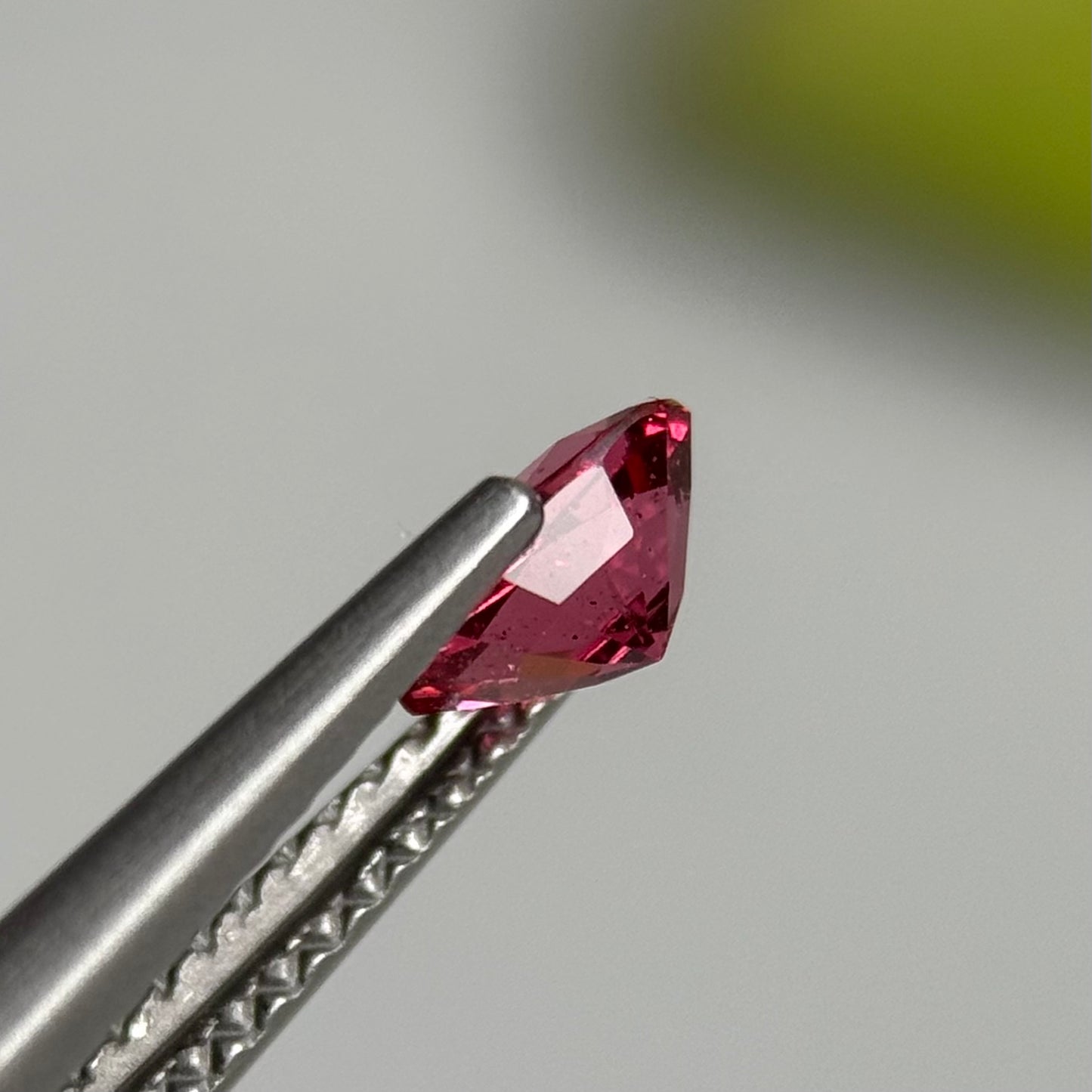 0.51 ct Natural Orangish Red Spinel Vietnam. Cushion Shape.
