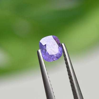 1.06 ct Natural Purple Milky Sapphire Vietnam. Cushion Shape. No Treatment.
