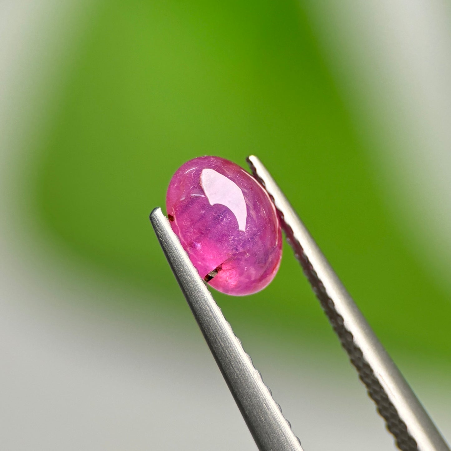 1.12ct Natural Pink Cacbochon Sapphire Viet Nam. No treatment.