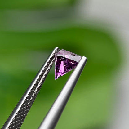 0.49 ct Natural Purple Milky Sapphire Vietnam. Freeform. No Treatment.