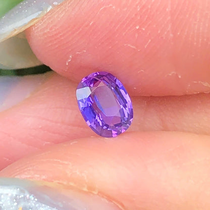 0,46ct Natural Purple Sapphire Vietnam. Cushion Shape. No Treatment Sapphire Luc Yen.