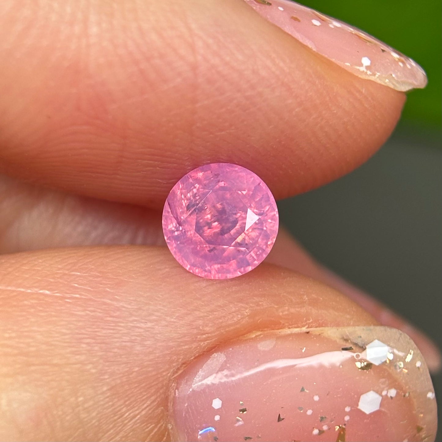 0.86ct Natural Pink Milky Sapphire Vietnam.