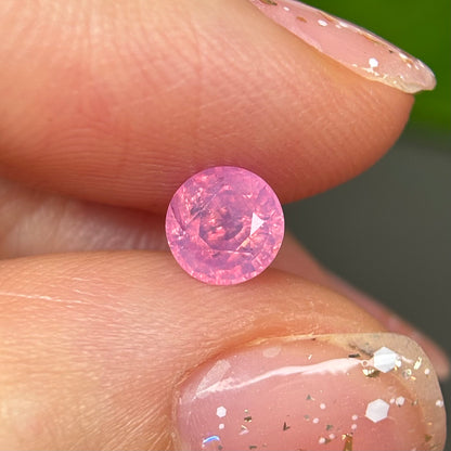 0.86ct Natural Pink Milky Sapphire Vietnam.