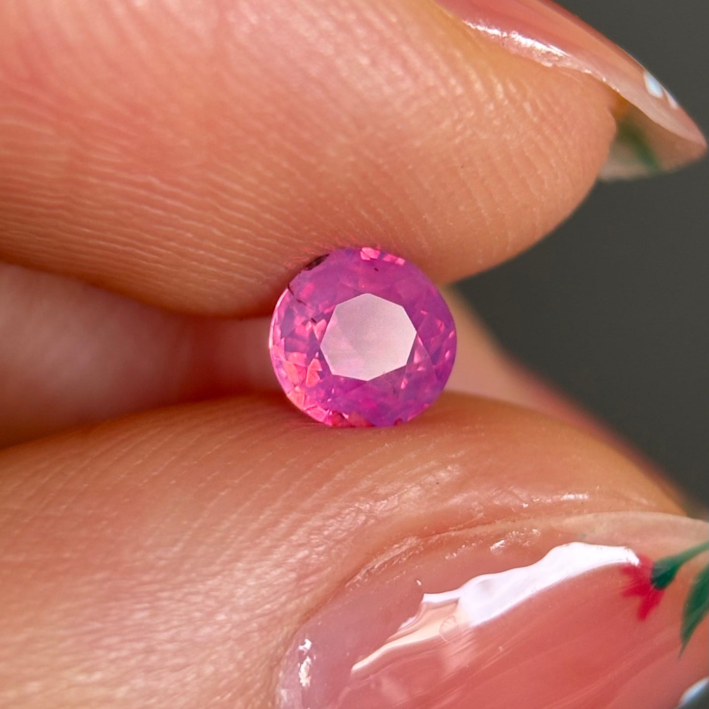 0.54ct Natural Pink Milky Sapphire Vietnam.