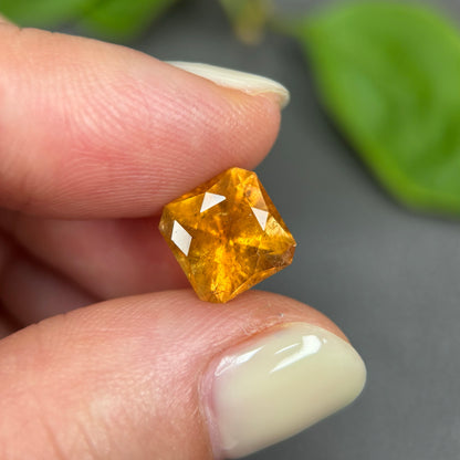 3,45ct Natural Yellow Tourmaline Vietnam. Emerald Shape. No Treatment, No Heat Tourmaline Luc Yen.