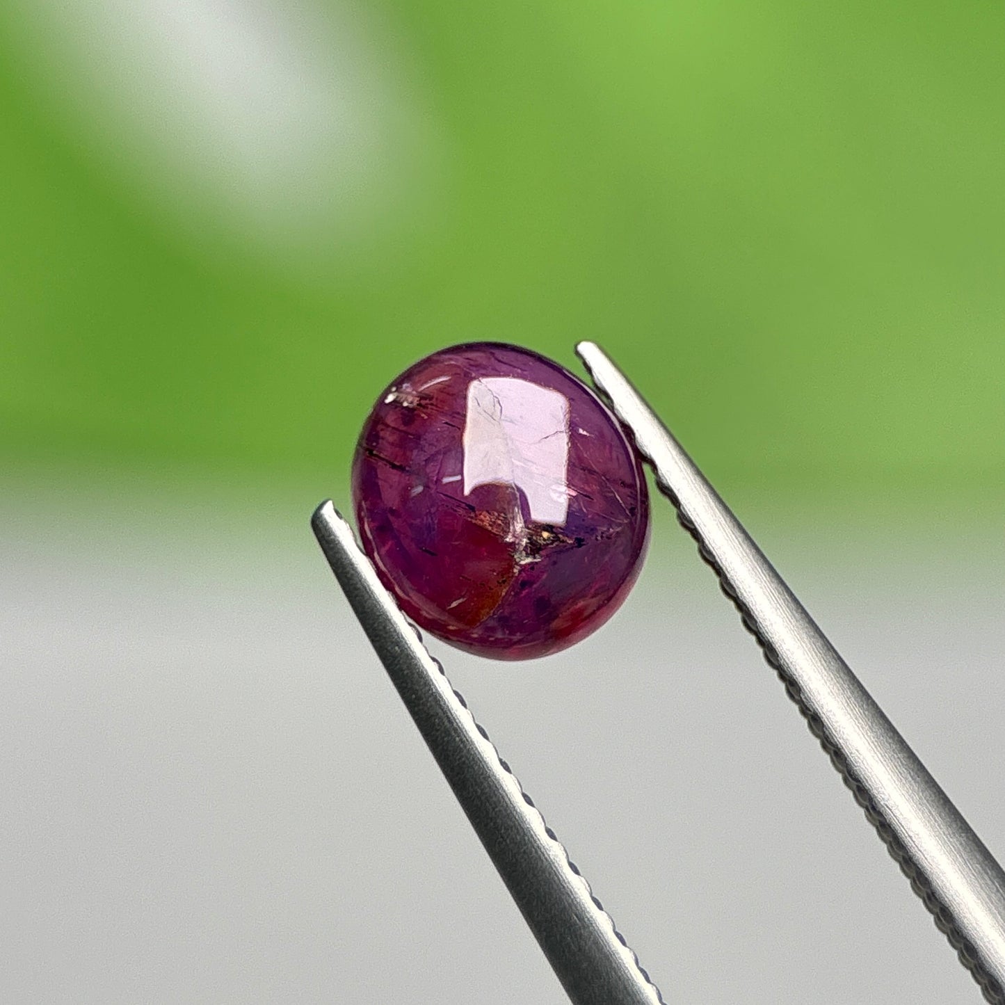 1.38ct Natural Purple Cacbochon Sapphire Viet Nam. No treatment.