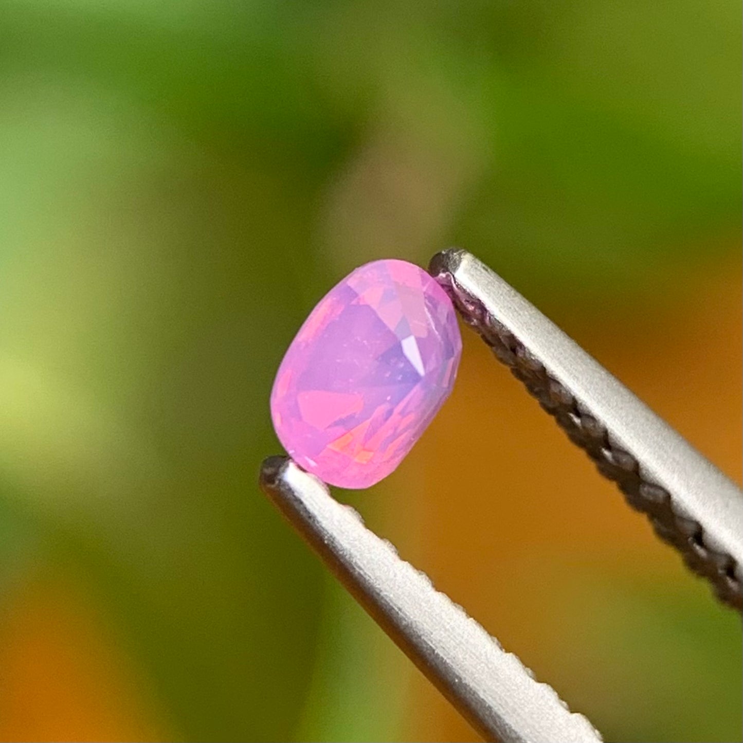 0.22 ct Natural Pink Milky Sapphire Vietnam. Cushion Shape. Unheat.
