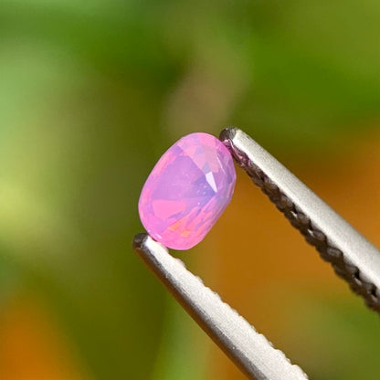 0.22 ct Natural Pink Milky Sapphire Vietnam. Cushion Shape. Unheat.