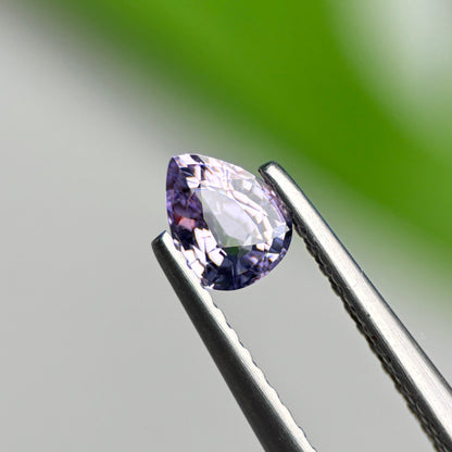 0.48 ct Natural Lite Purple Spinel Vietnam. Pear Shape.