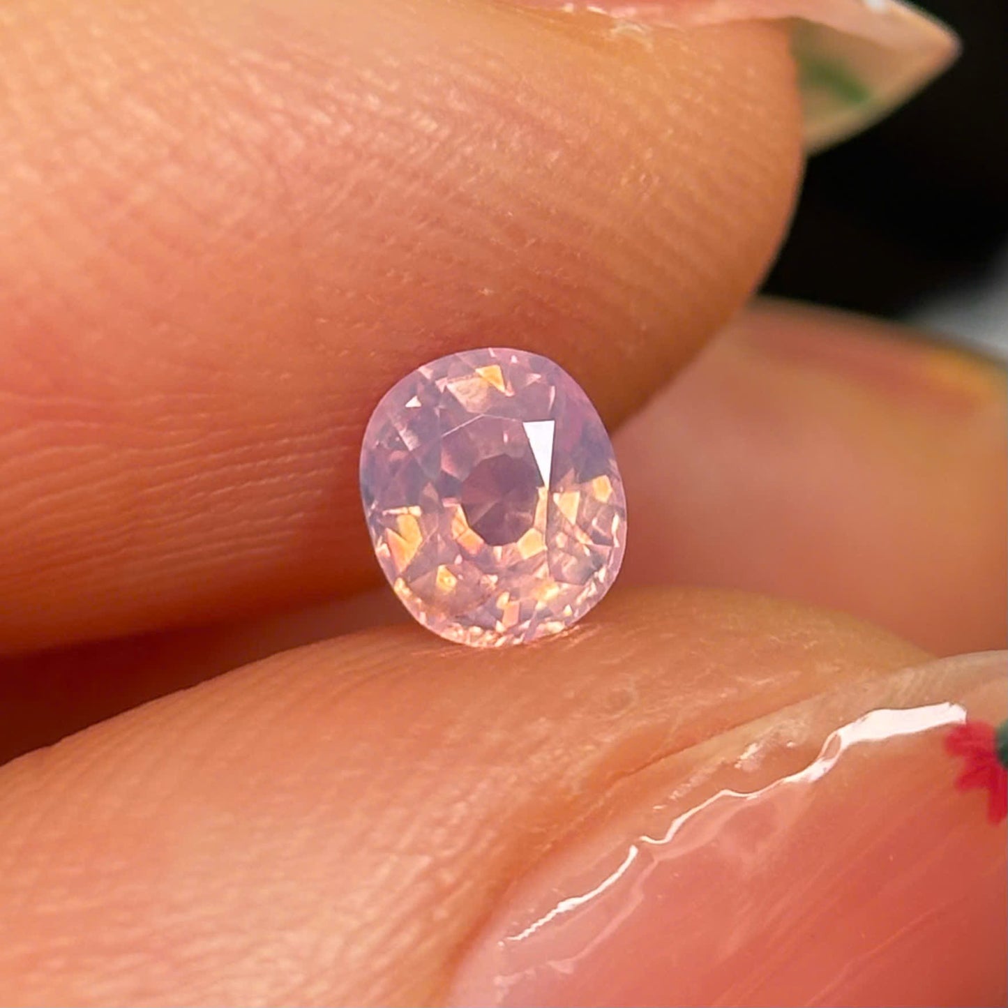 0.49ct Natural Milky Light Purple Sapphire Vietnam