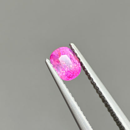 0.66ct Natural Pink Milky Sapphire Vietnam. Cushion Shape. No Treatment Milky Sapphire Luc Yen.