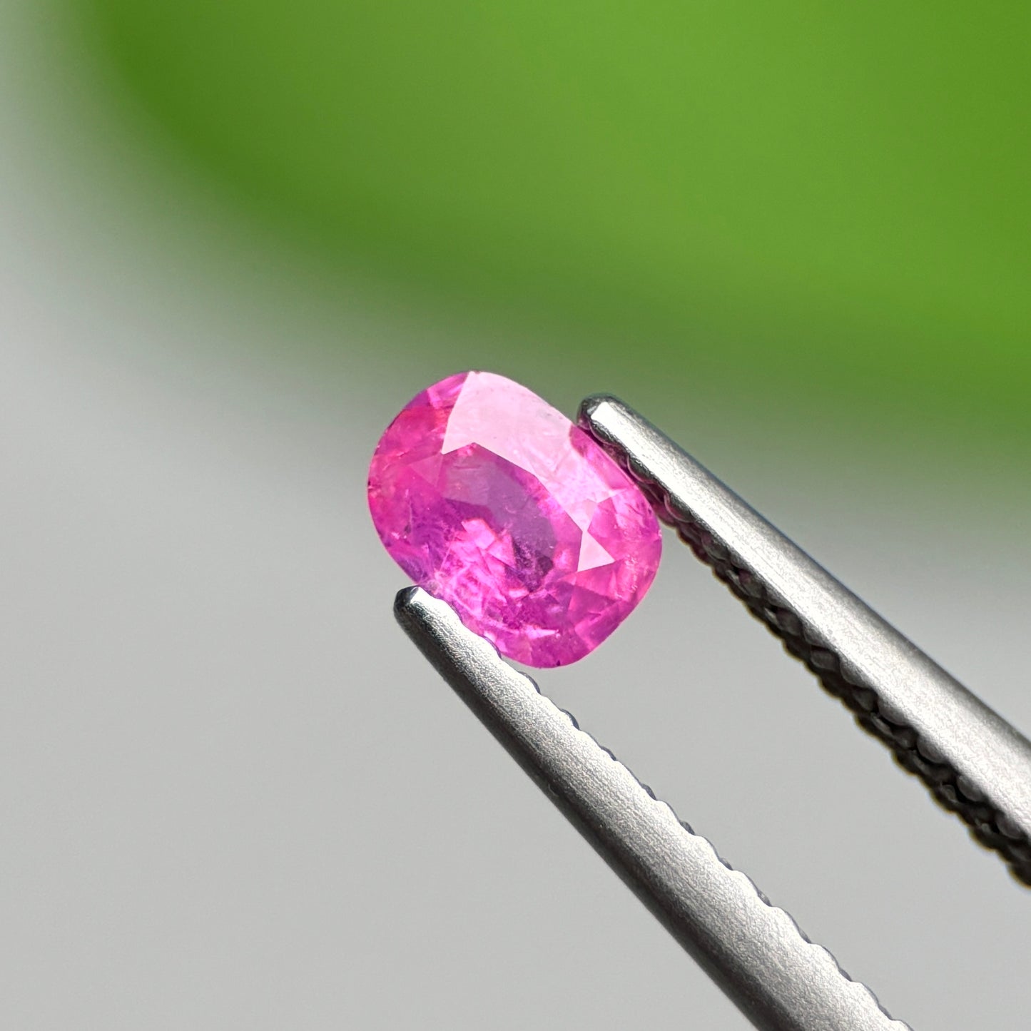 0.37 ct Natural Pink Milky Sapphire Vietnam. Cushion Shape.