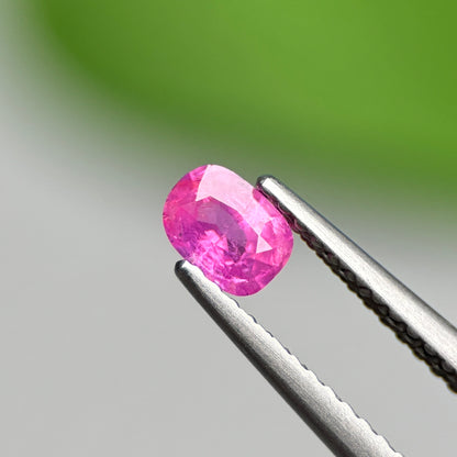 0.37 ct Natural Pink Milky Sapphire Vietnam. Cushion Shape.