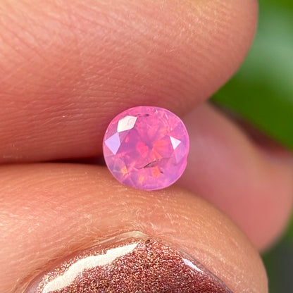 0.54 ct Natural Pink Milky Sapphire Vietnam. Cushion Shape. No Treatment.