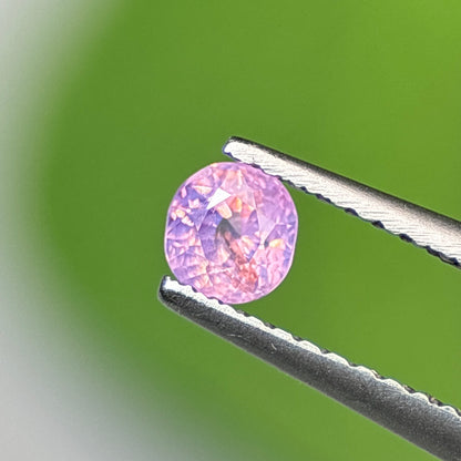 0.37 ct Natural Pink Milky Sapphire Vietnam. Cushion Shape. No Treatment.