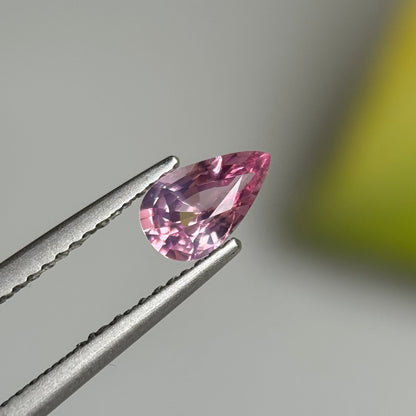 0.67 ct Natural Lite Pink Spinel Vietnam. Pear Shape.