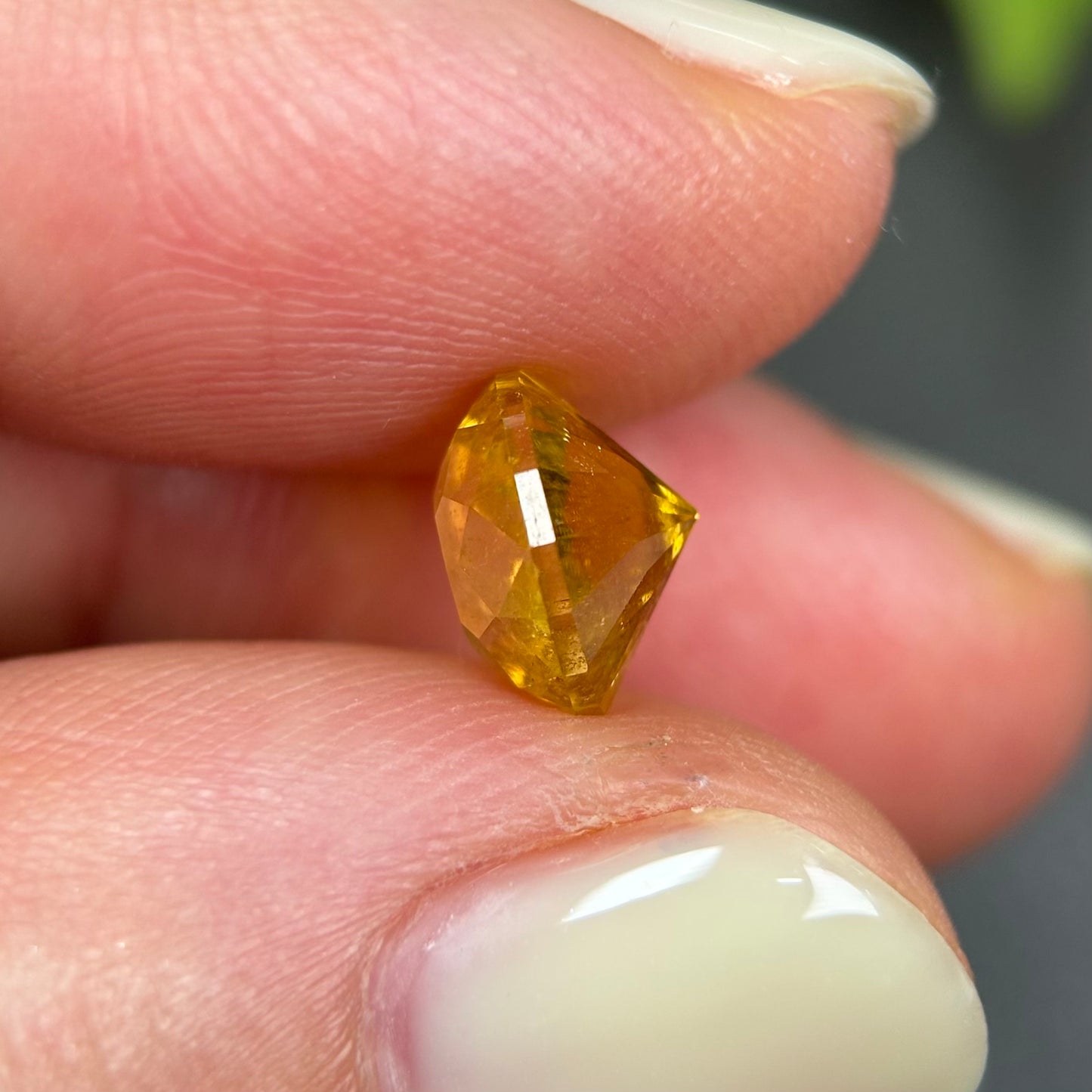 3,45ct Natural Yellow Tourmaline Vietnam. Emerald Shape. No Treatment, No Heat Tourmaline Luc Yen.