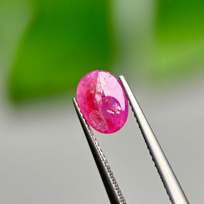2.59ct Natural Ruby Cacbochon Viet Nam. No treatment Ruby Luc Yen.