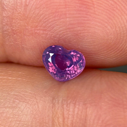 0.75ct Natural Milky Purple Sapphire Vietnam