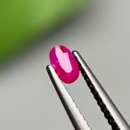 0.31ct Natural Reddish Pink Milky Sapphire Vietnam.