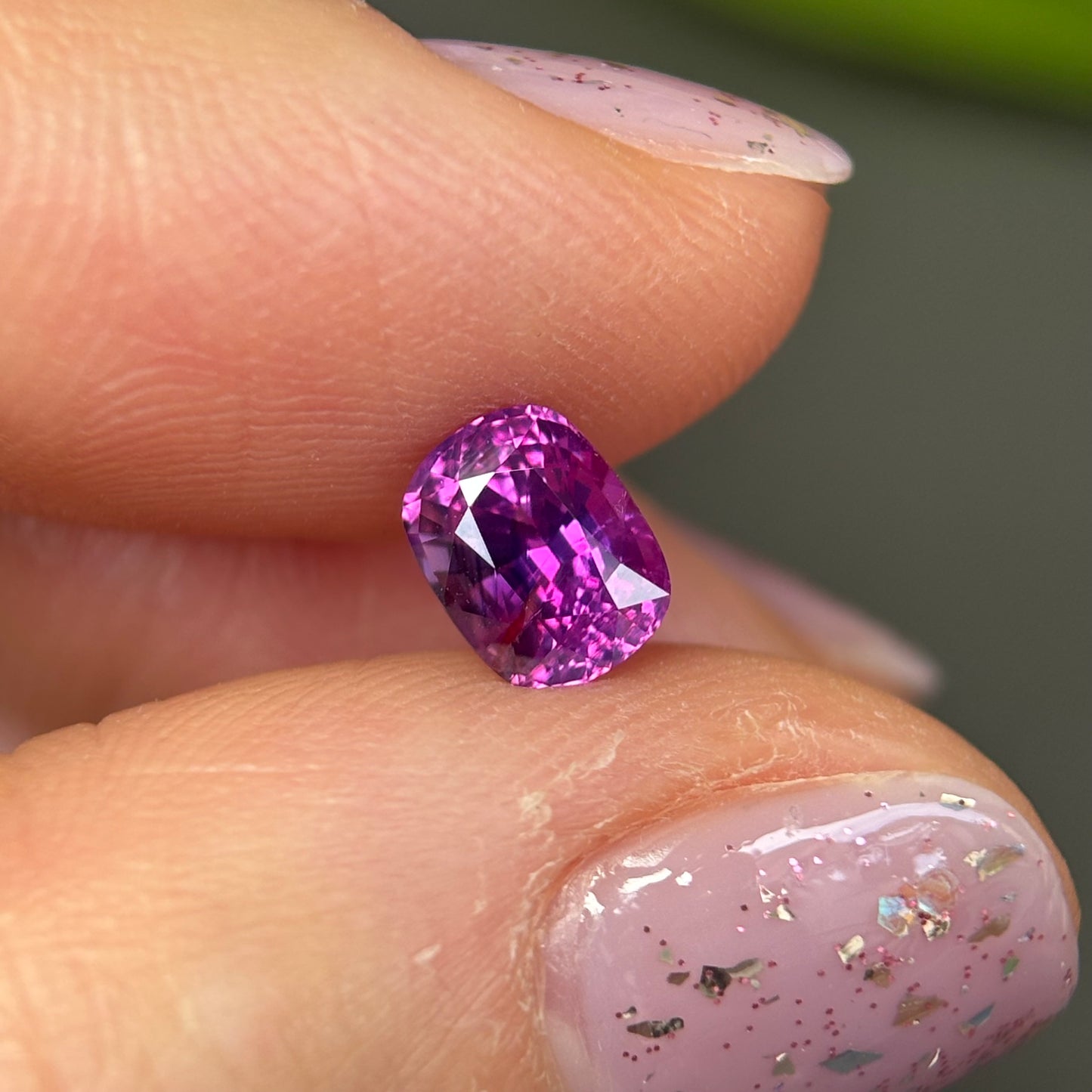 1.20 ct Natural Purple Milky Sapphire Vietnam