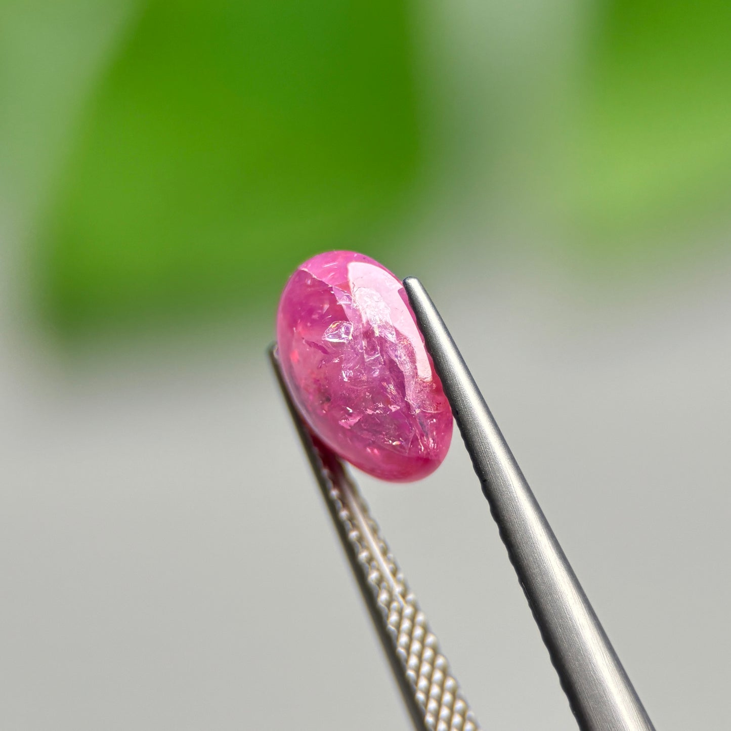 2.59ct Natural Ruby Cacbochon Viet Nam. No treatment Ruby Luc Yen.