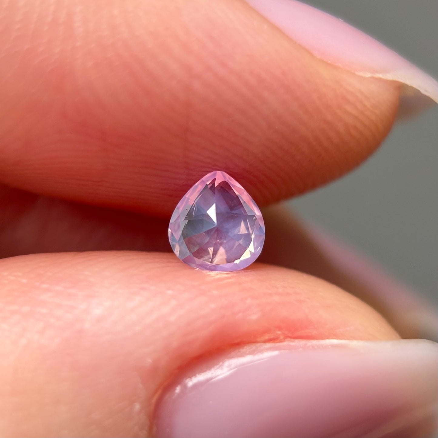 0.35ct Natural Milky Light Pink Sapphire Vietnam