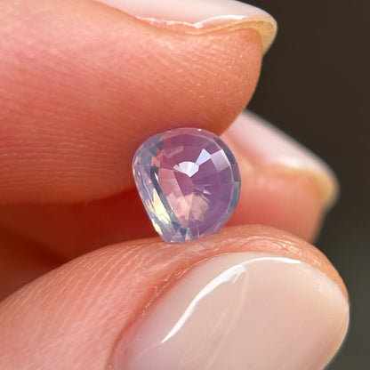 1.08ct Natural White Milky Sapphire Vietnam. No Treatment.