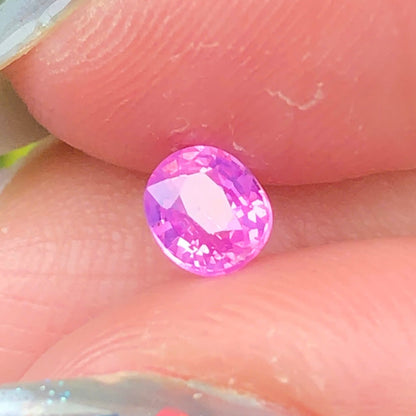 0,39ct Natural Purple Sapphire Vietnam. Cushion Shape. No Treatment Sapphire Luc Yen.