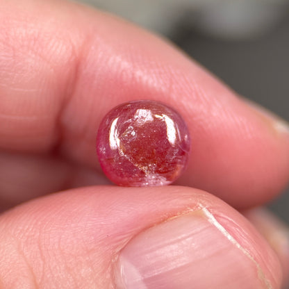 4,23ct Natural Orange Cacbochon Sapphire Viet Nam. No Treatment Sapphire Luc Yen.