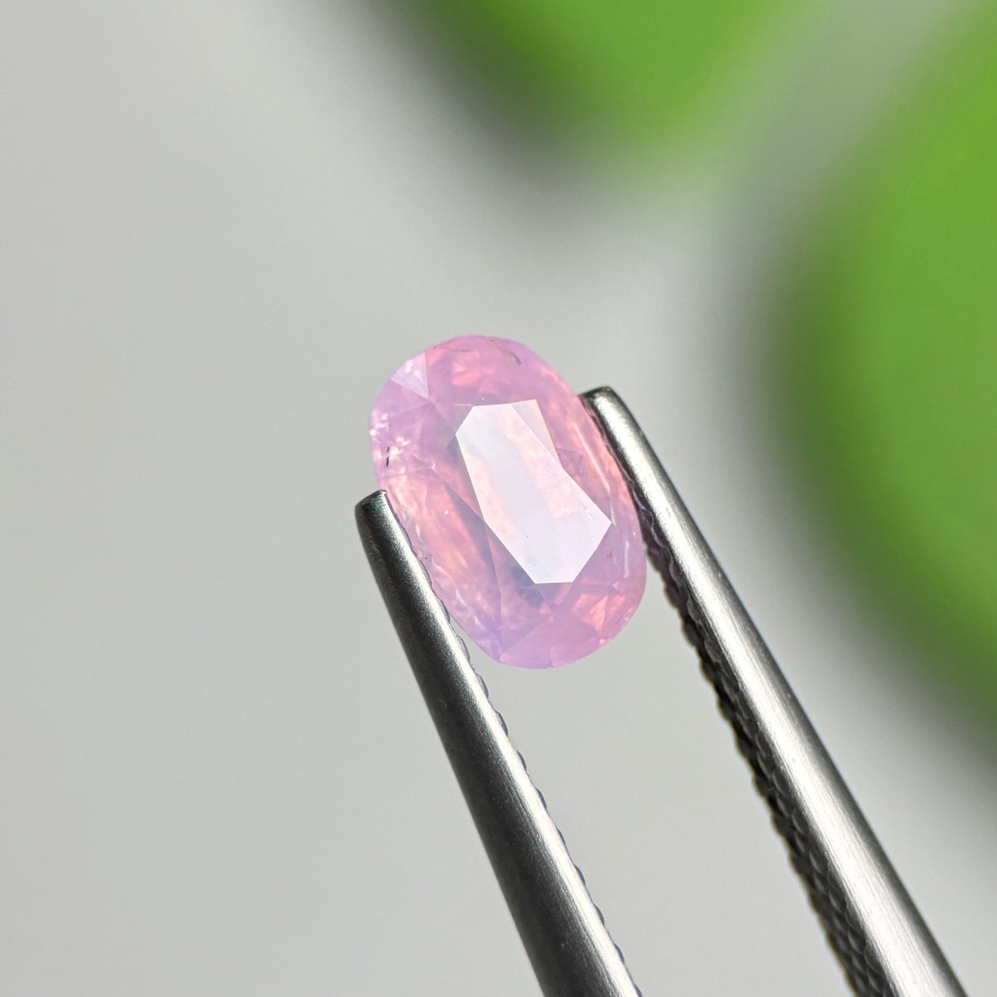 1.01ct Natural Pink Milky Sapphire Vietnam. Oval Shape.