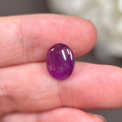 6,36ct Natural Purple Cacbochon Sapphire Viet Nam. No Treatment Sapphire Luc Yen.
