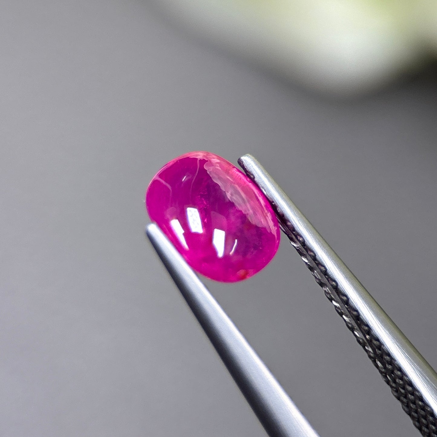 1.43ct Natural Ruby Cacbochon Viet Nam. No treatment Ruby Luc Yen.