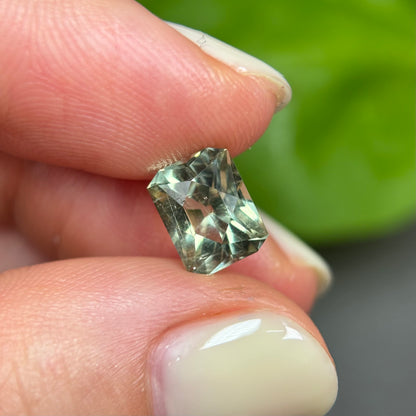 2,25ct Natural Yellowish Green Tourmaline Vietnam. Emerald Shape. No Treatment, No Heat Tourmaline Luc Yen.